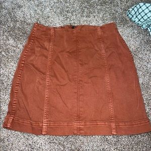 tan jean skirt 00
